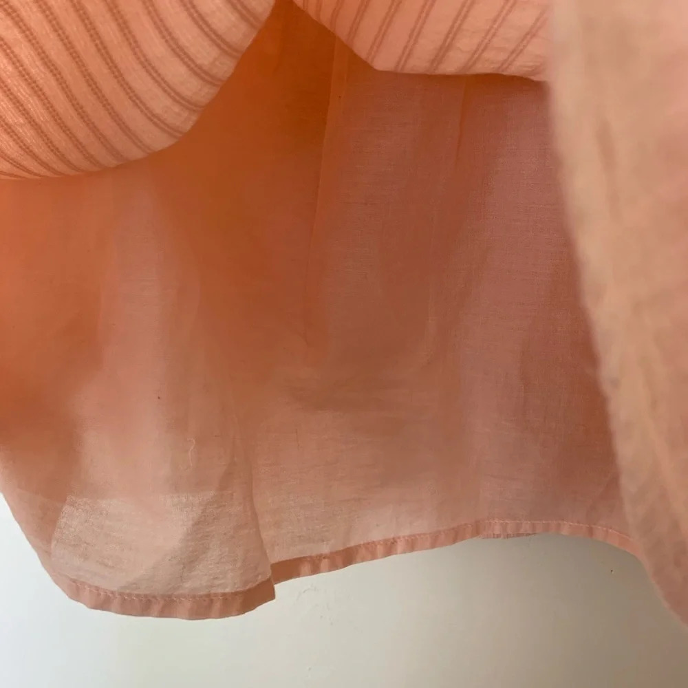 Ella Moss Pink Flutter Short Sleeve Blouse size S - Picture 3 of 6